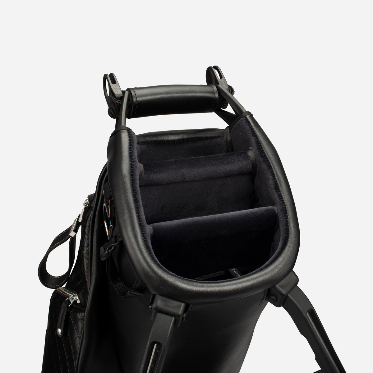Sunday IV Croc Black Leather Stand