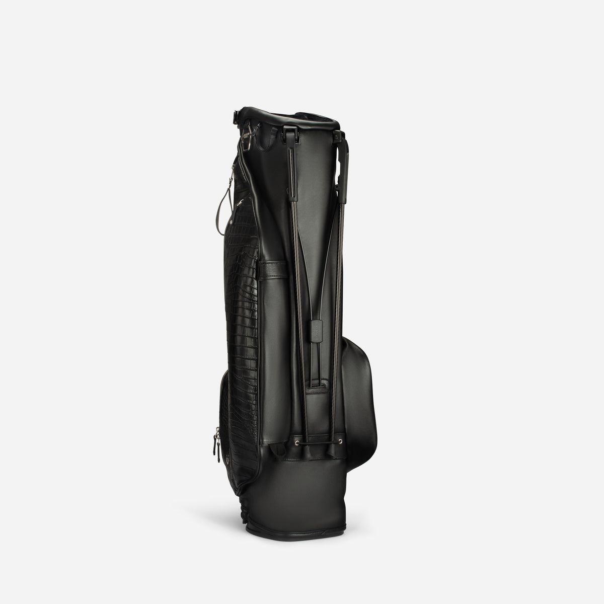 Sunday IV Croc Black Leather Stand