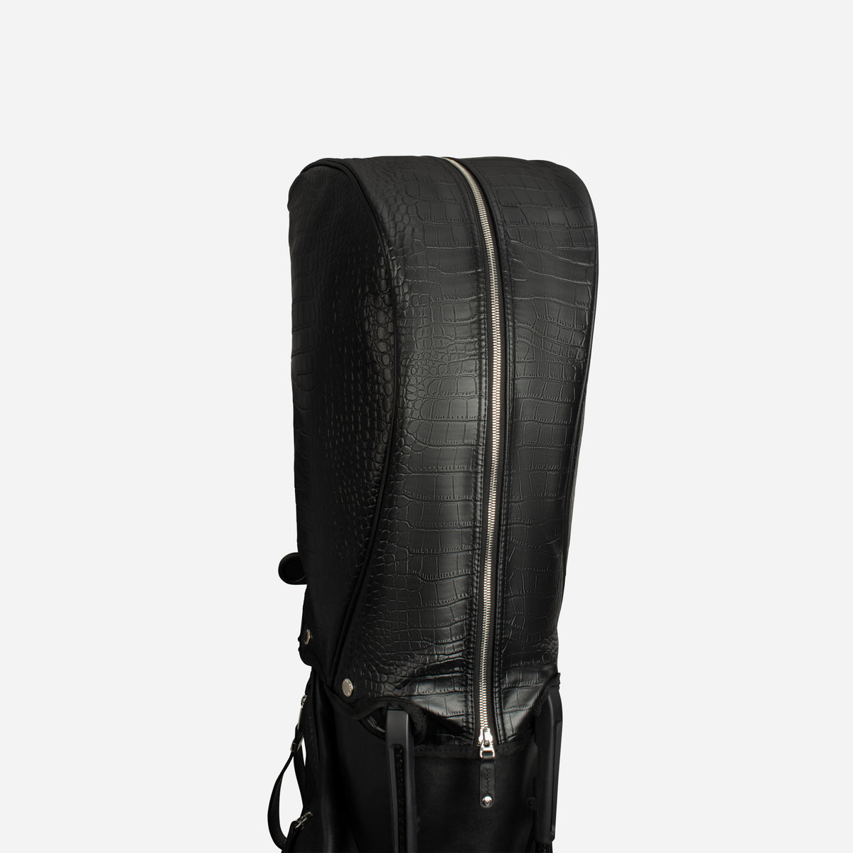 Sunday IV Croc Black Leather Stand